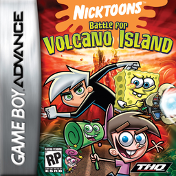 SpongeBob SquarePants and Friends: Battle for Volcano Island box art for GameBoy Advance